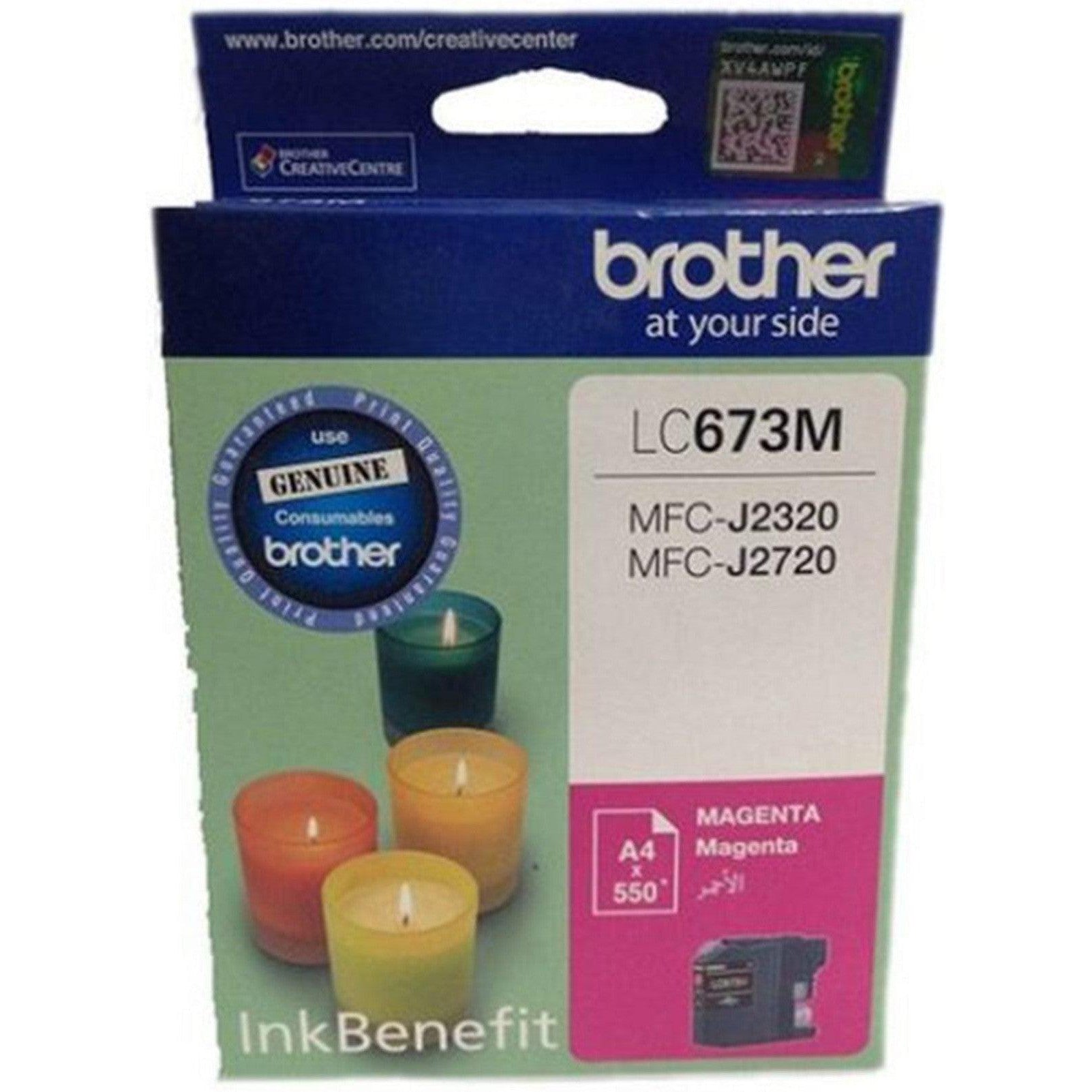 Brother Lc 673 Magenta Ink Cartridge