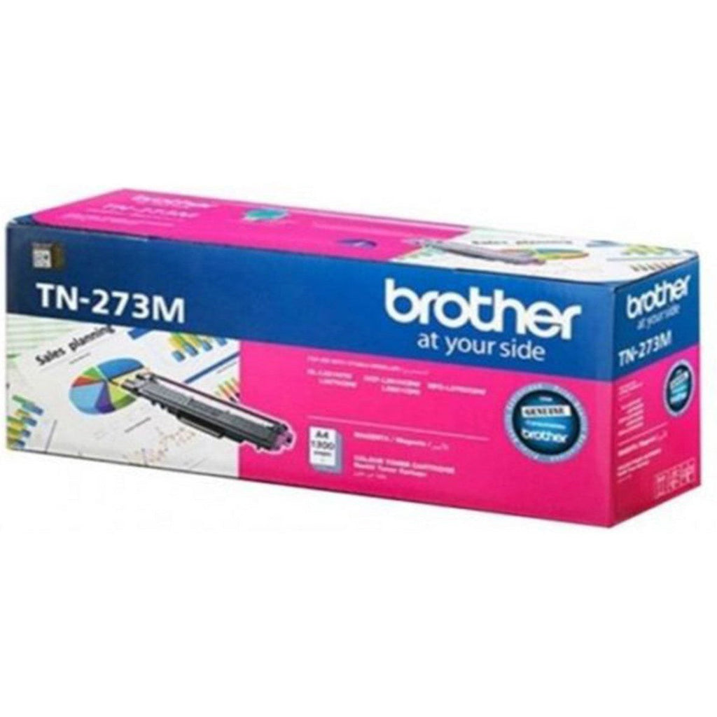 Brother Genuine TN273M Standard Yield Magenta Ink Printer Toner Cartridge, Prints up to 1,300 pages