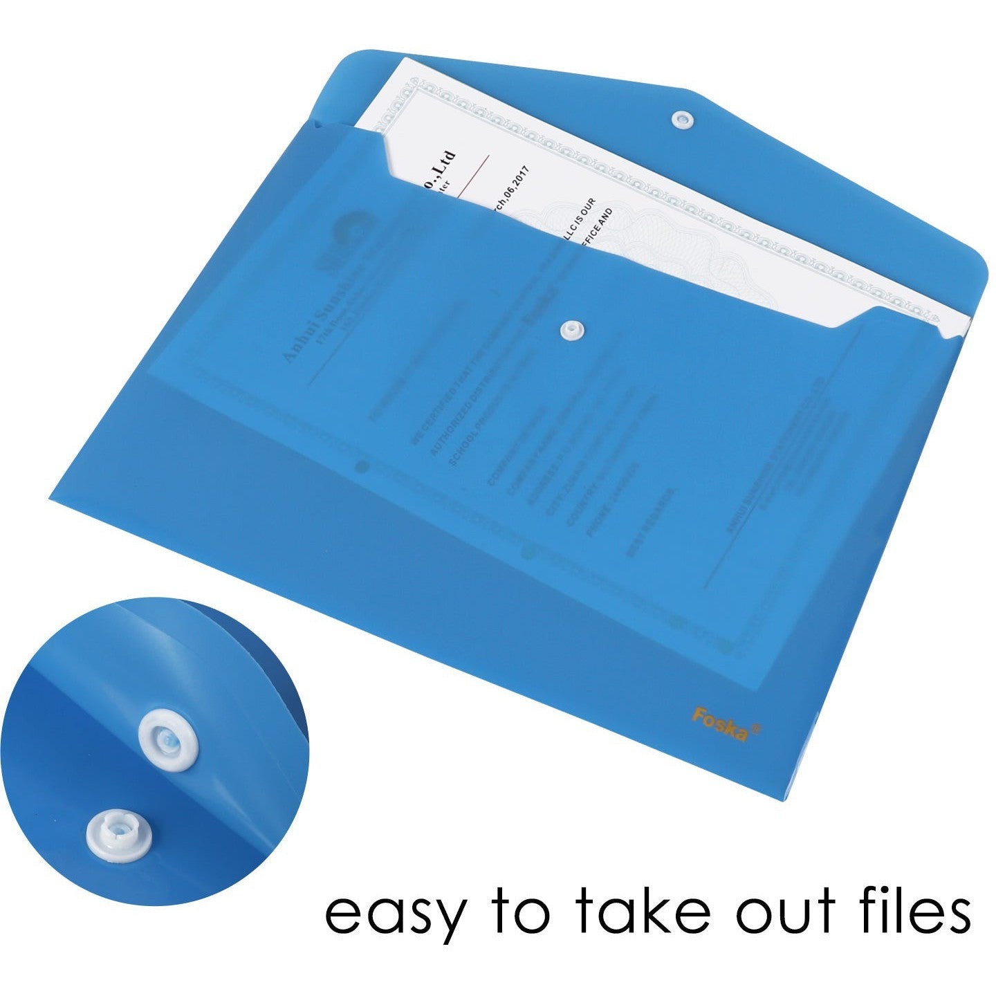 Buckled File Pocket Foska W208B-20Fc