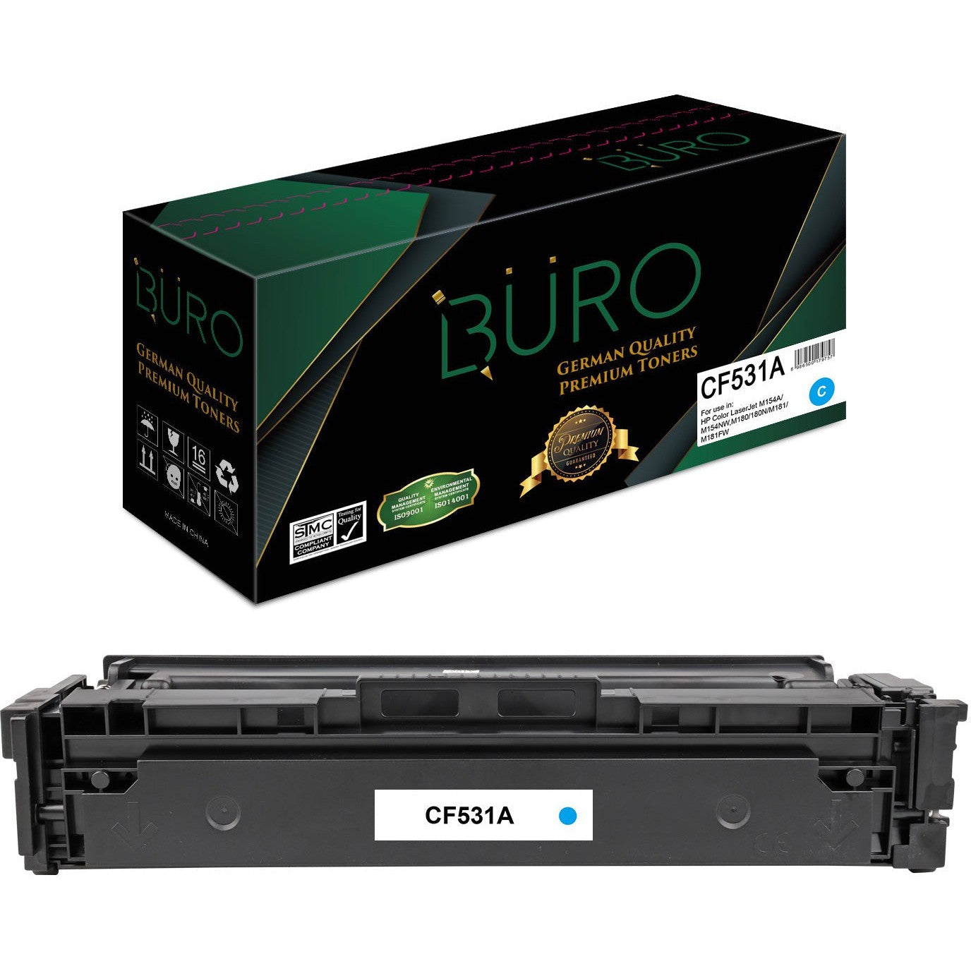 Buro Compatible Laserjet Toner 205A For Hp Cyan
