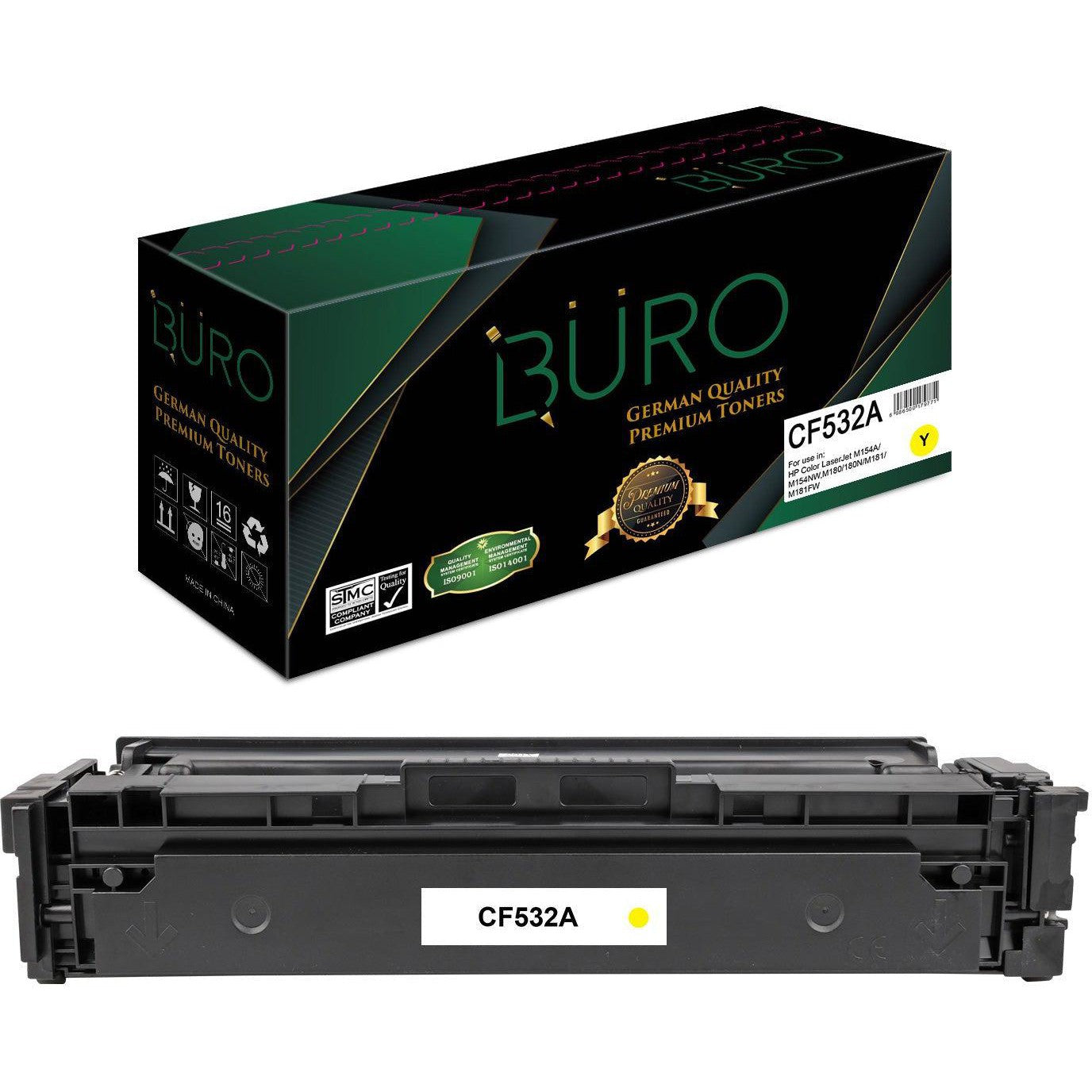 Buro Compatible Laserjet Toner For 205A Hp Cf532A Yellow