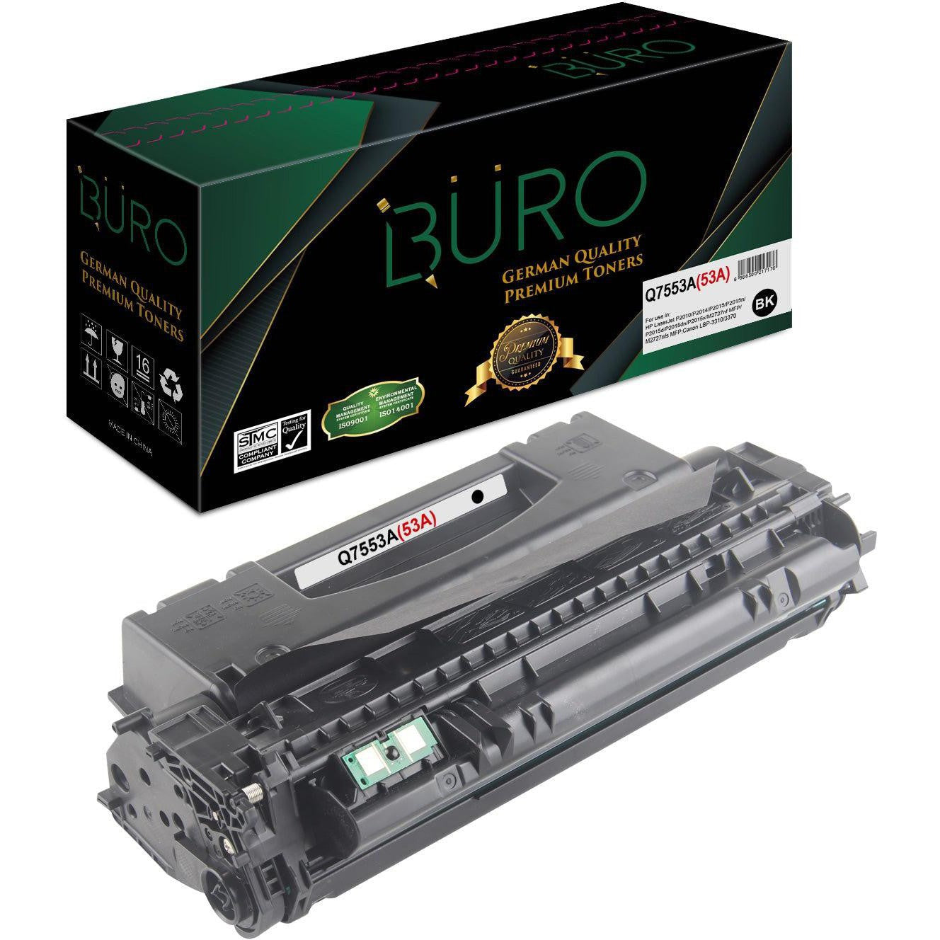 Buro Compatible 53A (Q7553A) Toner Cartridge For Hp Q7553A (Black)