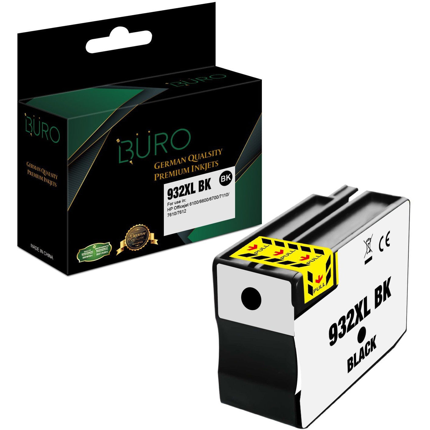 Buro Compatible 932 Xl Ink Cartridge Black