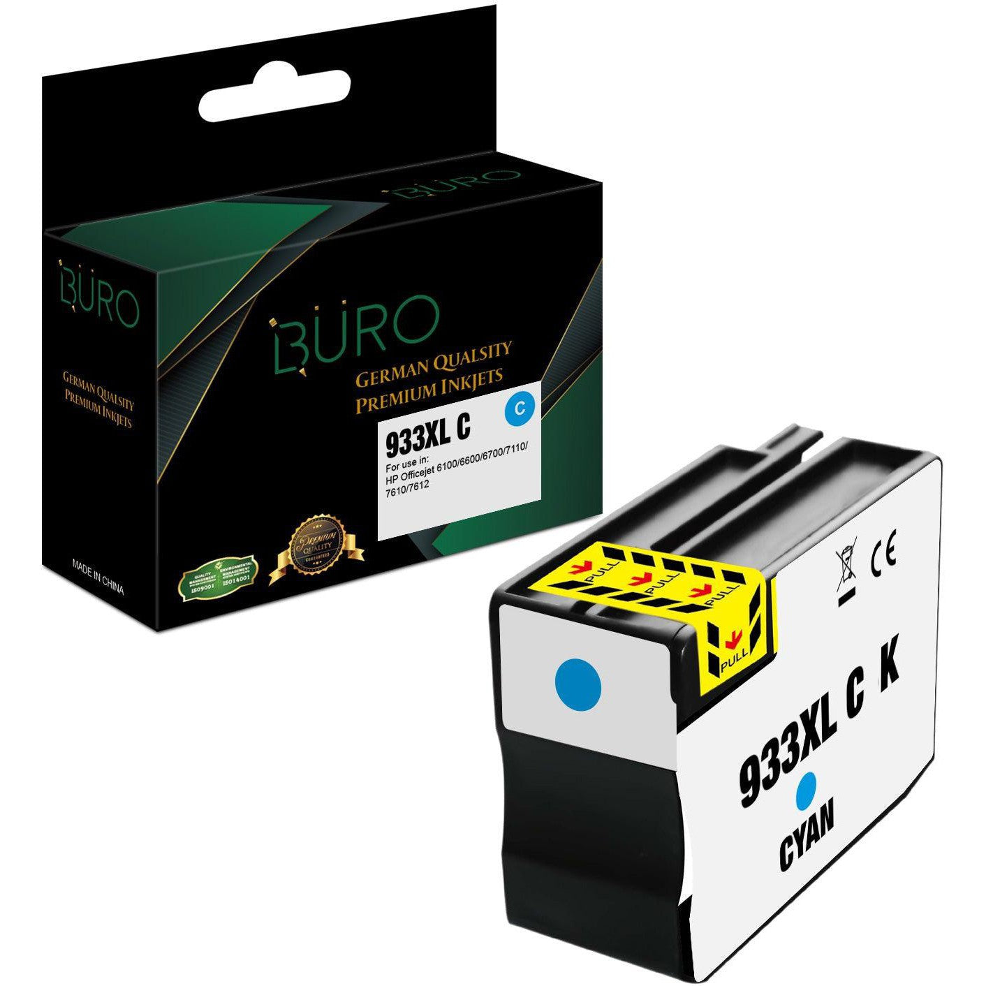 Buro Compatible 933 XL Ink Cartridge Cyan