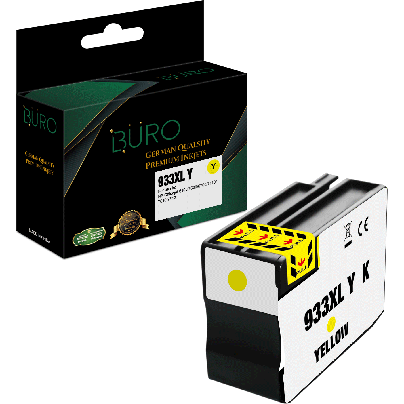 Buro Compatible 933 XL Ink Cartridge Yellow
