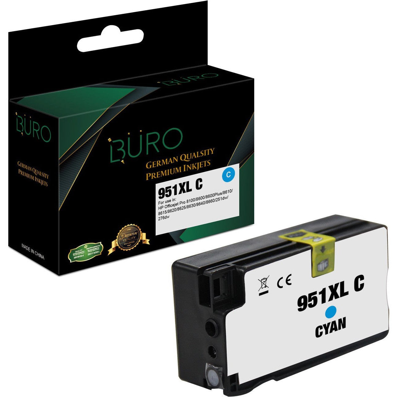 Buro Compatible 951 XL Ink Cartridge Cyan