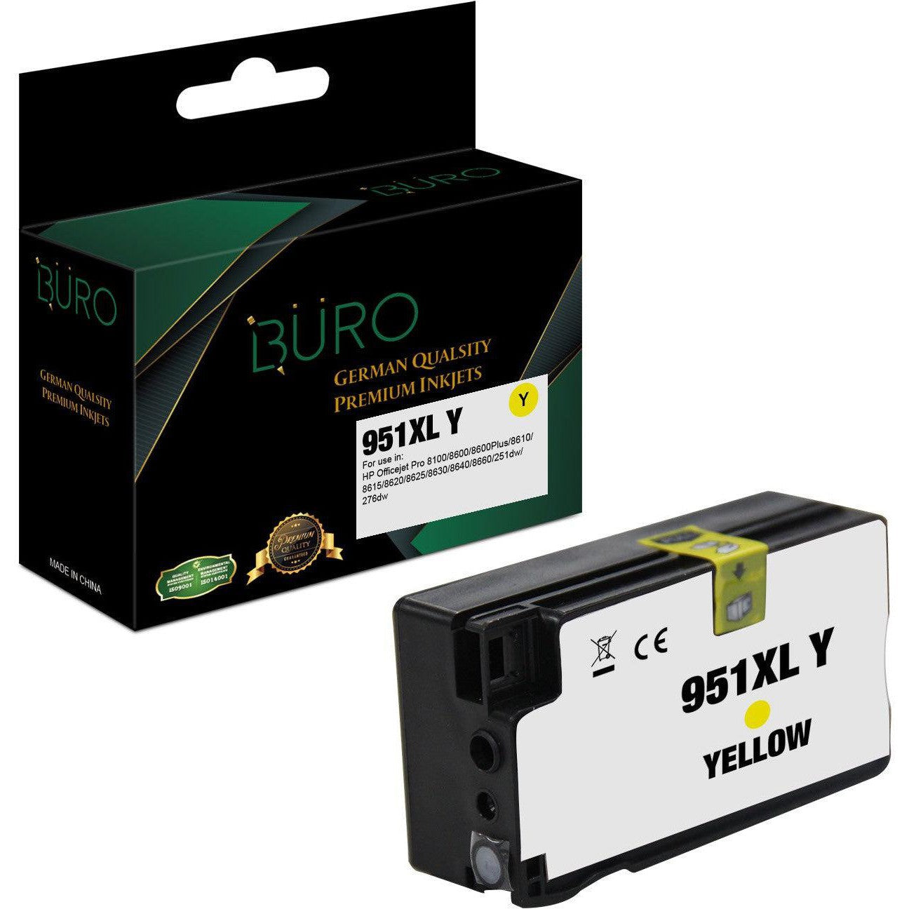 Buro Compatible 951 XL Ink Cartridge Yellow
