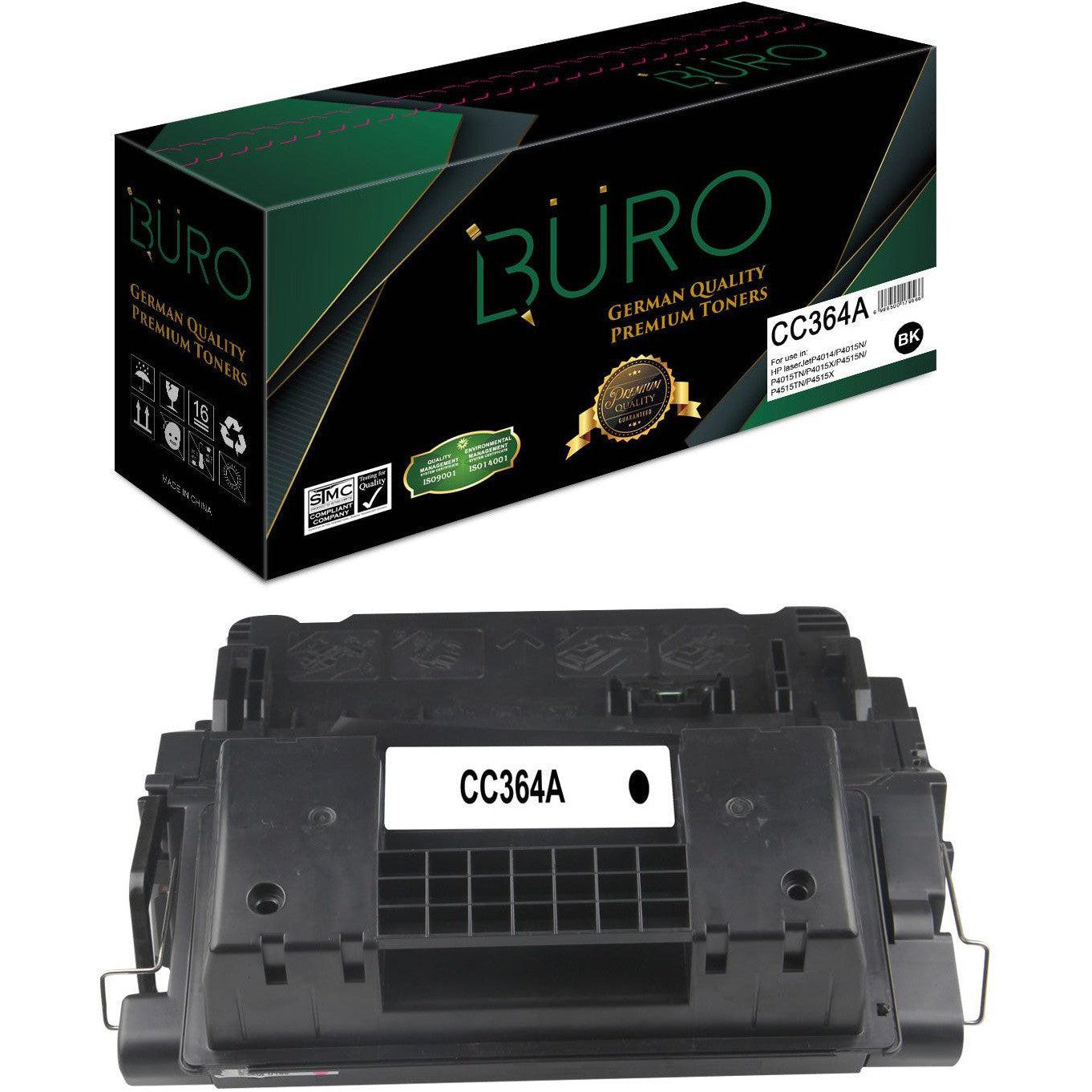 Buro Compatible Laserjet Toner For 64A Hp Cc 364A Black