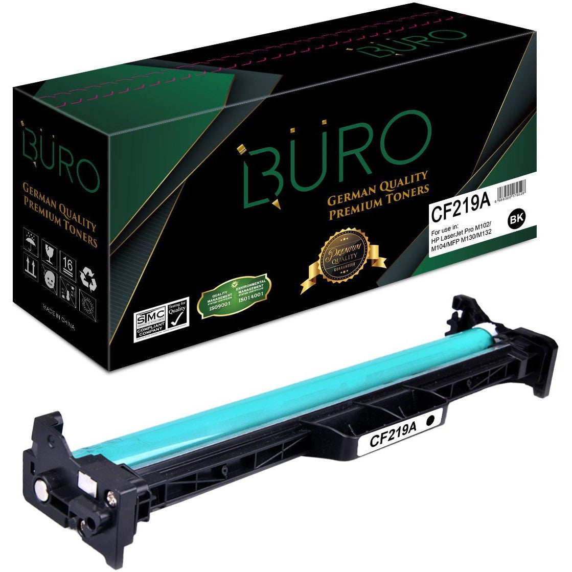Buro Compatible 19A Laserjet Drum For Hp Cf219A (Black)