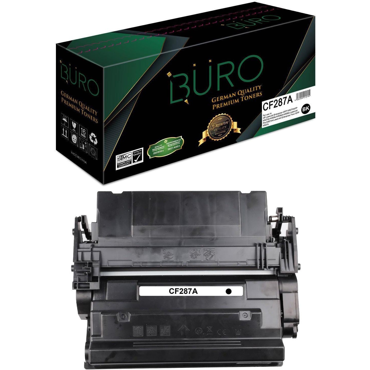 Buro Compatible 87A Laserjet Toner For Hp Cf287A (Black)