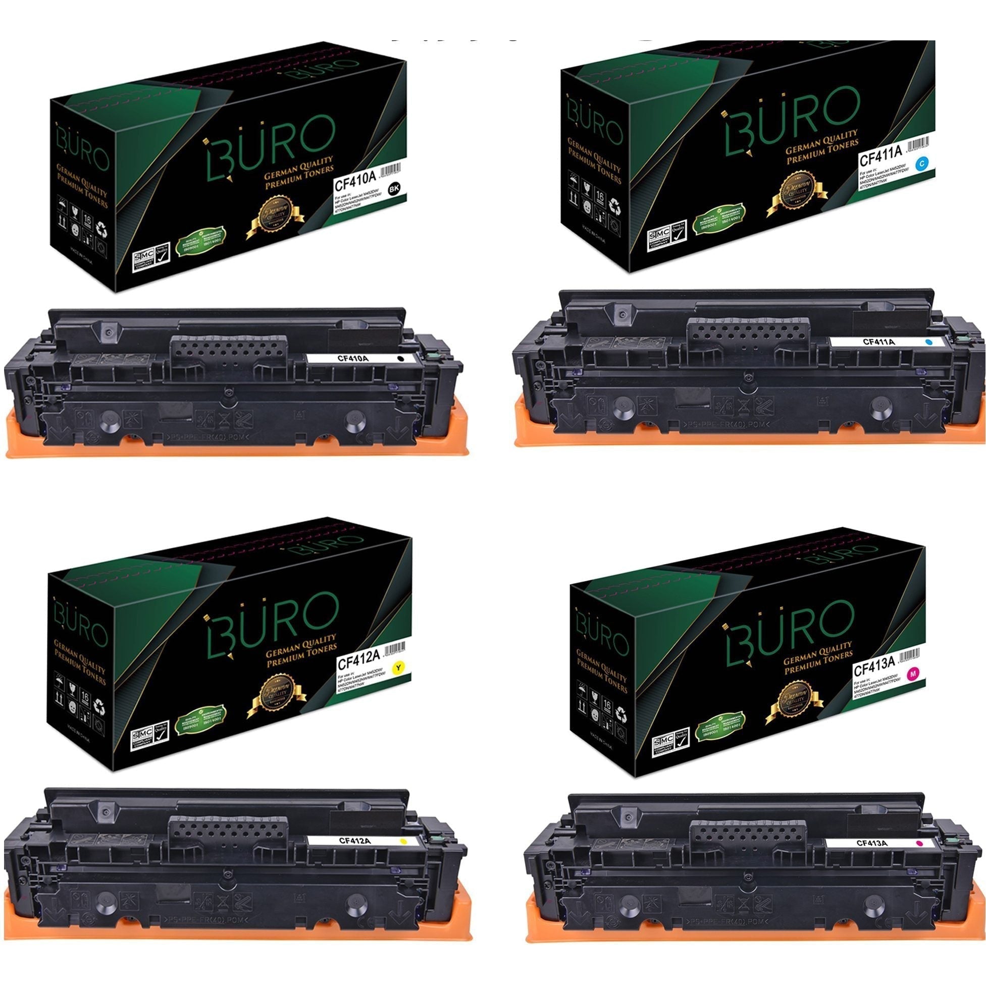 Buro Compatible Cf410A+Cf411A+Cf412A+Cf413A