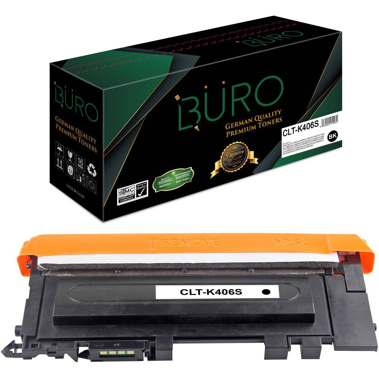 Buro Compatible Clt K406S Toner For Samsung Clt K406S (Black)