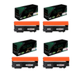 Buro Compatible for HP 117A Black-Cyan-Magenta-Yellow Combo Pack of 4