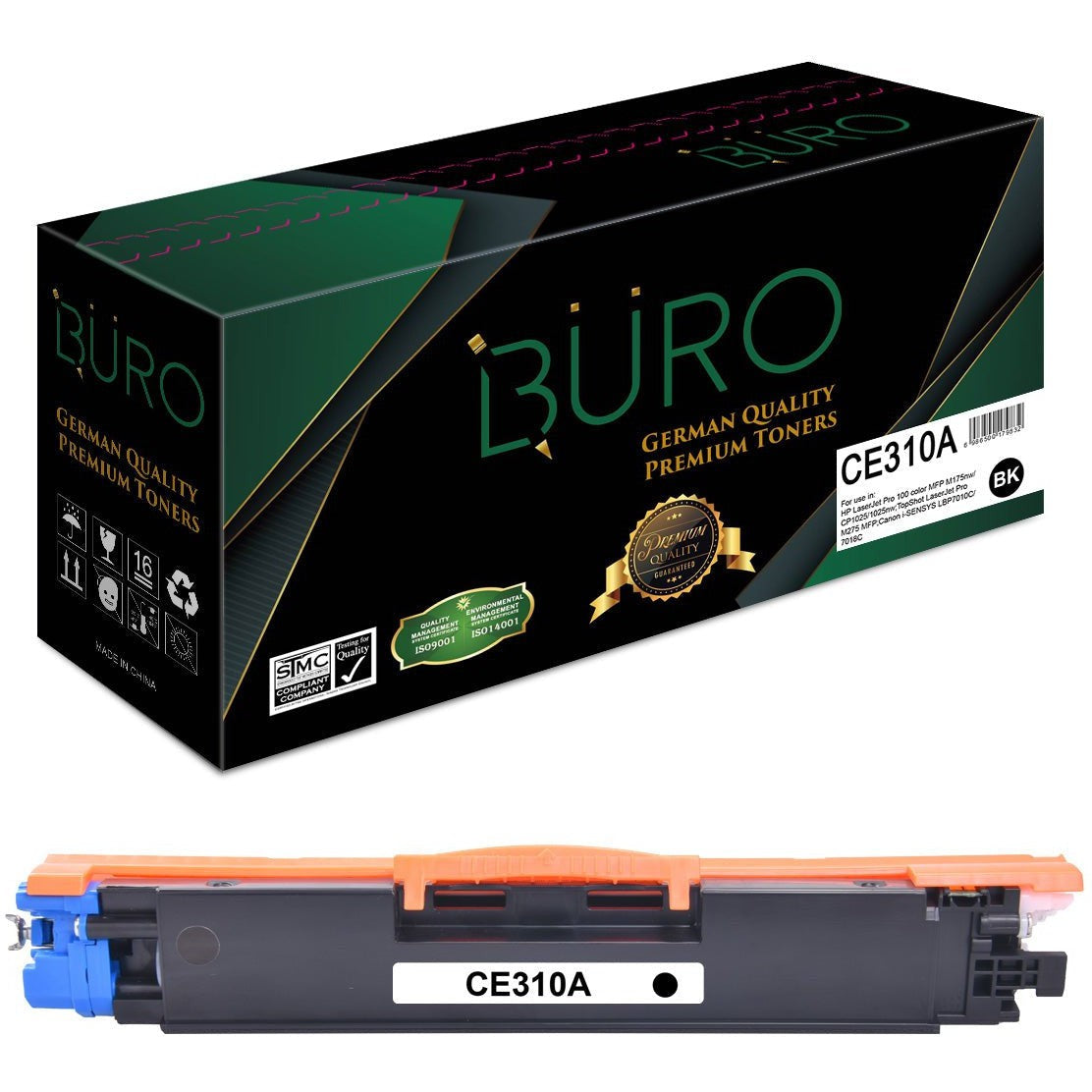 Buro Compatible Laserjet Toner Hp 126A Ce310A Black