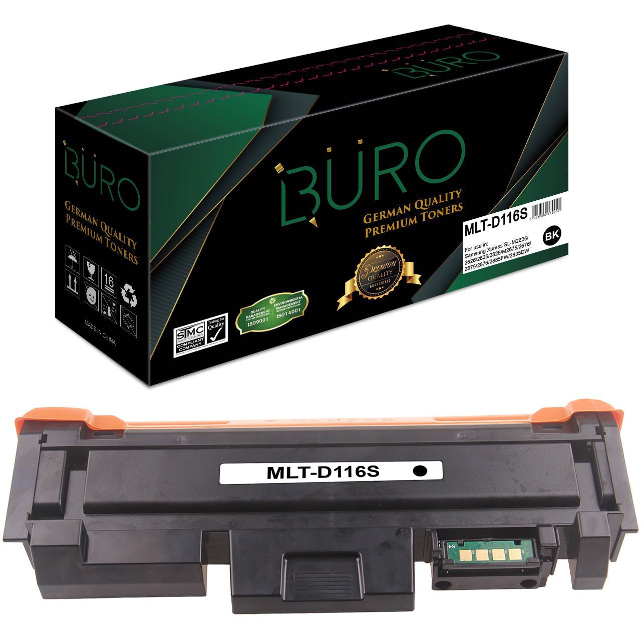 Buro Compatible Toner For Samsung Mlt D116S