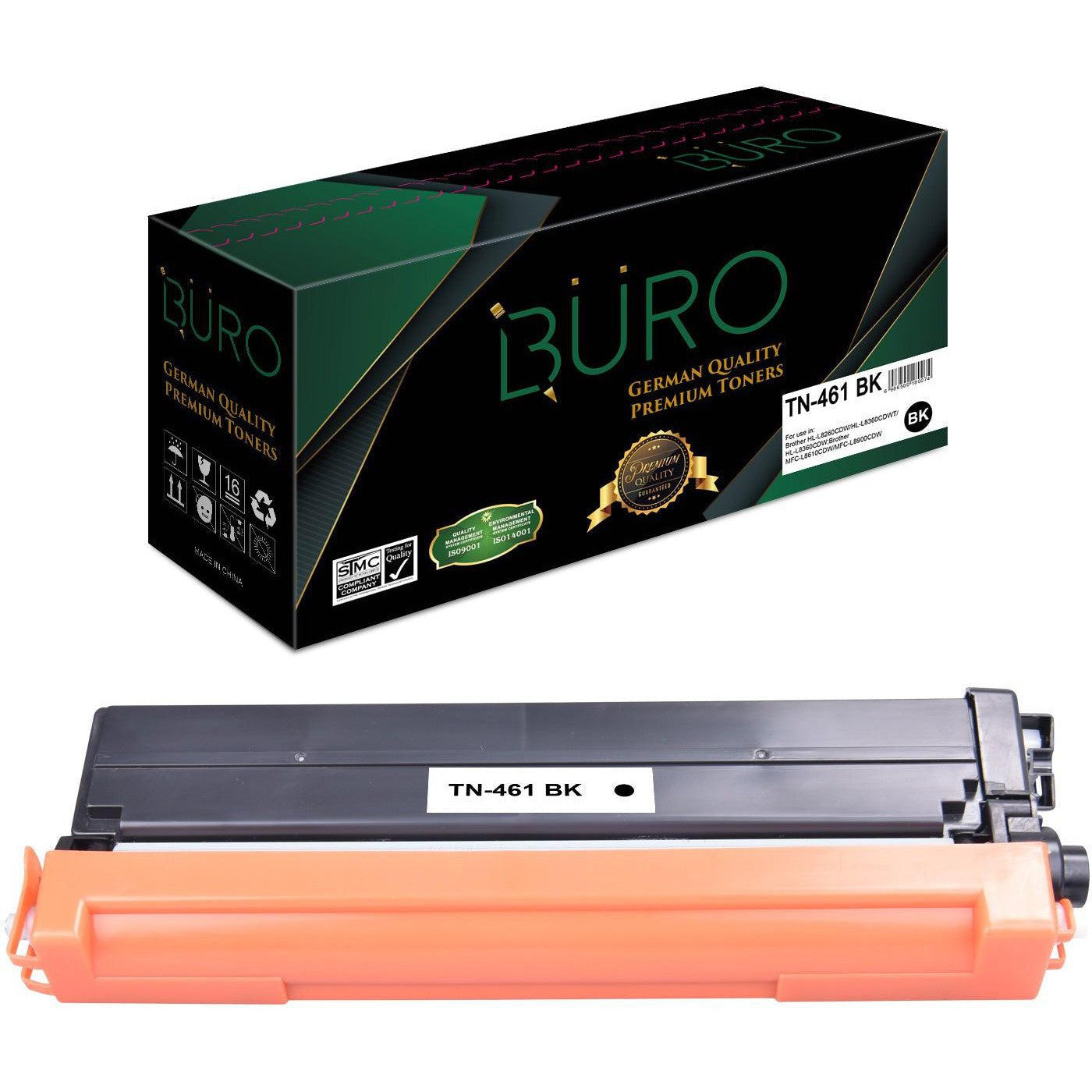 Buro Compatible Toner For Brother Tn-461 Bk Black