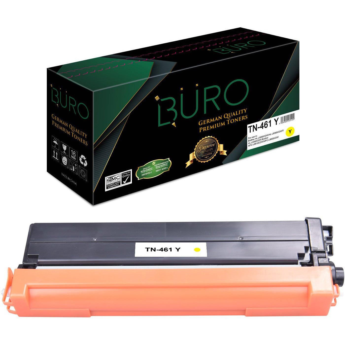 Buro Compatible Toner For Brother Tn-461 Y Yellow