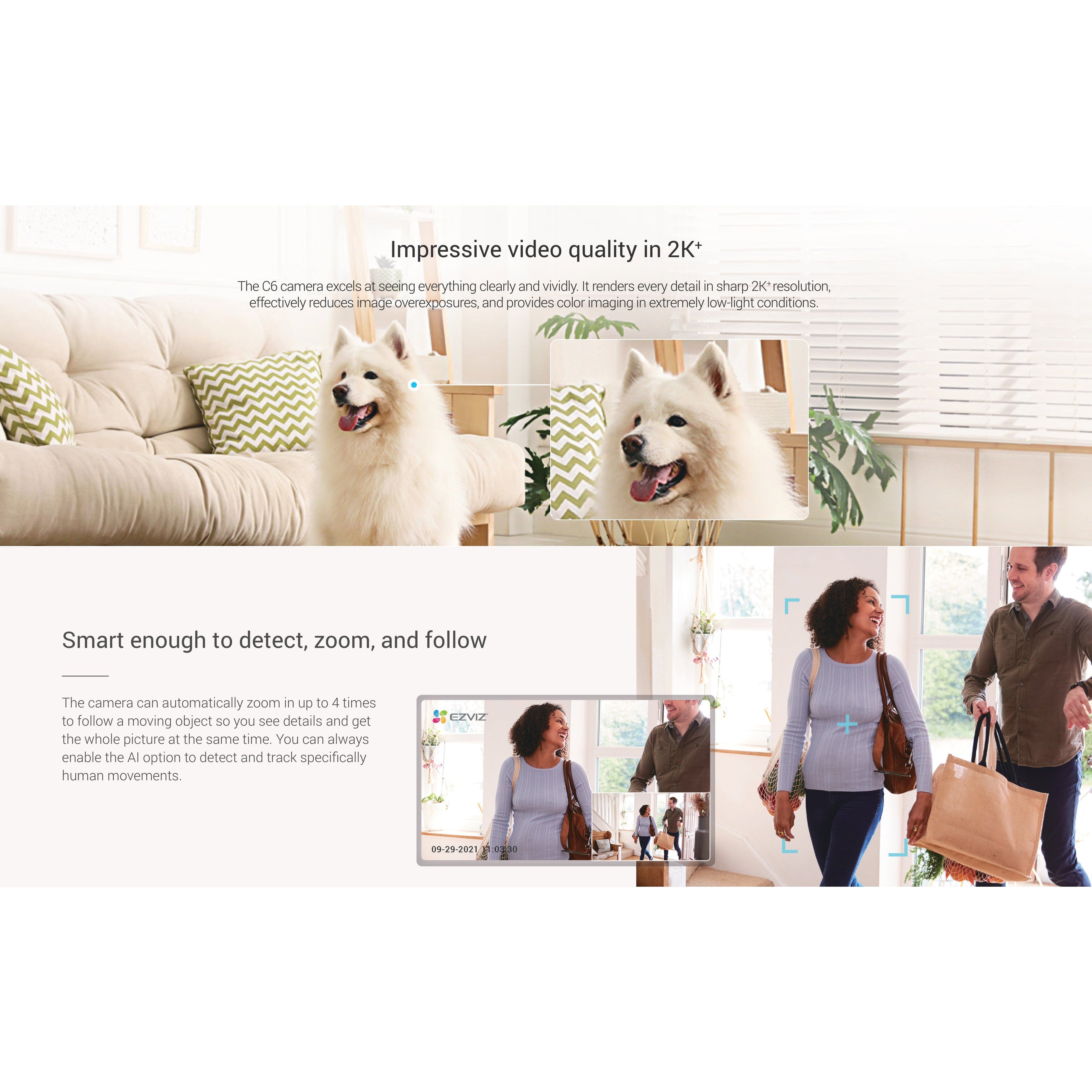Ezviz C6 4mm Indoor Smart Camera – White
