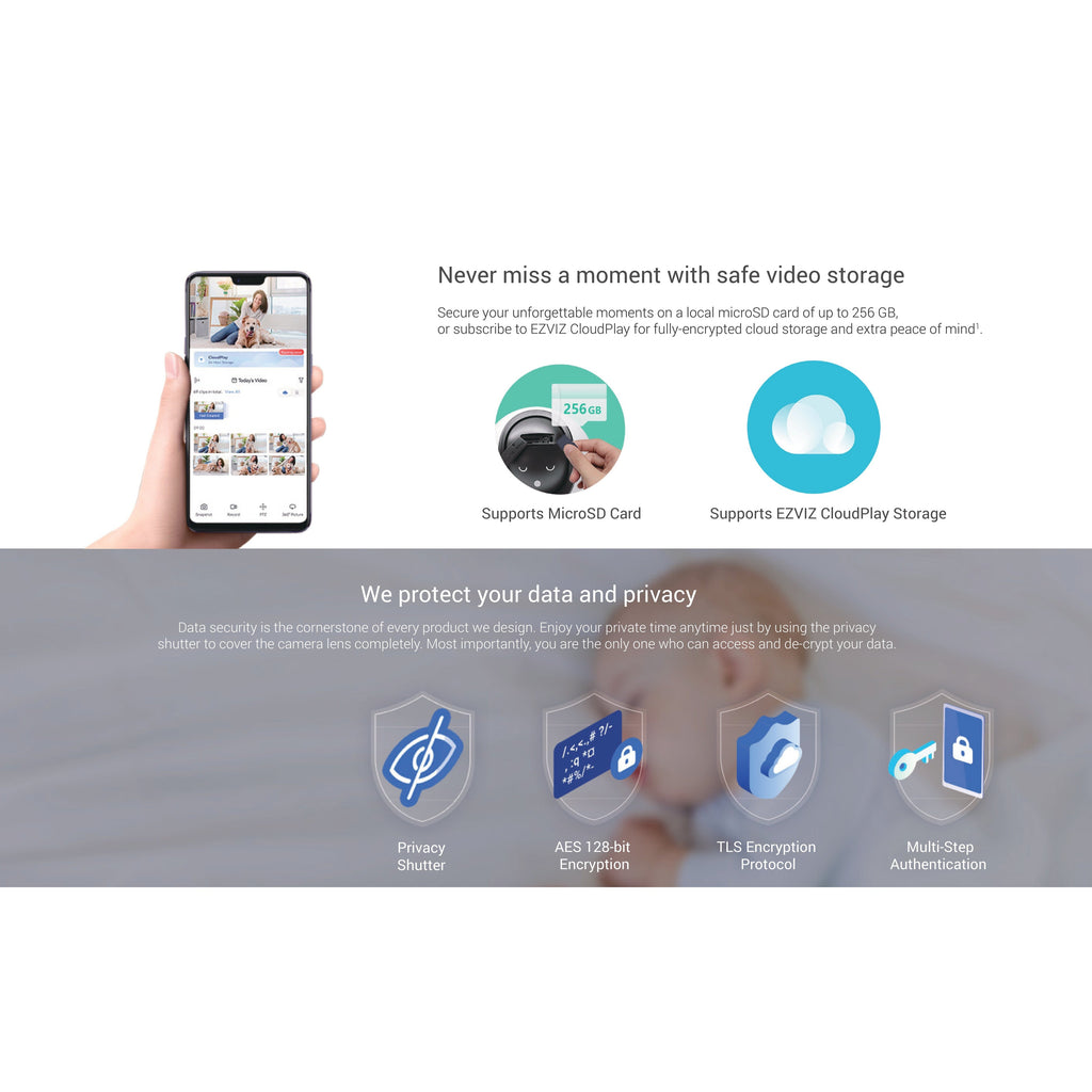 Ezviz C6 4mm Indoor Smart Camera – White
