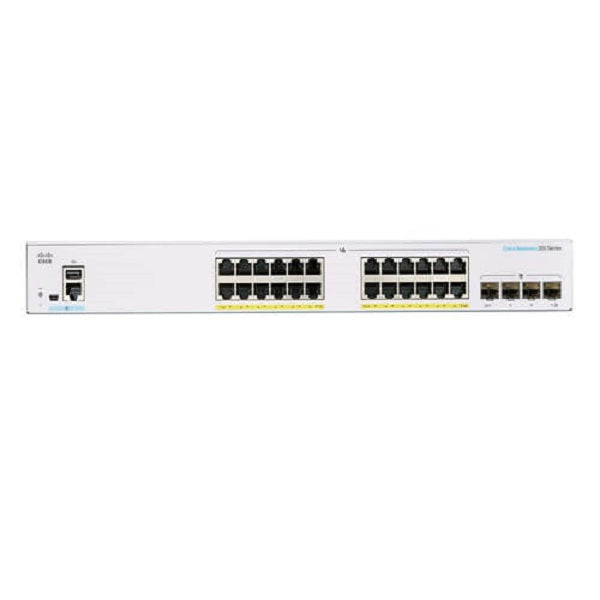 CISCO 24 PORT GIGABIT POE SWITCH 195W CBS350-24P-4G