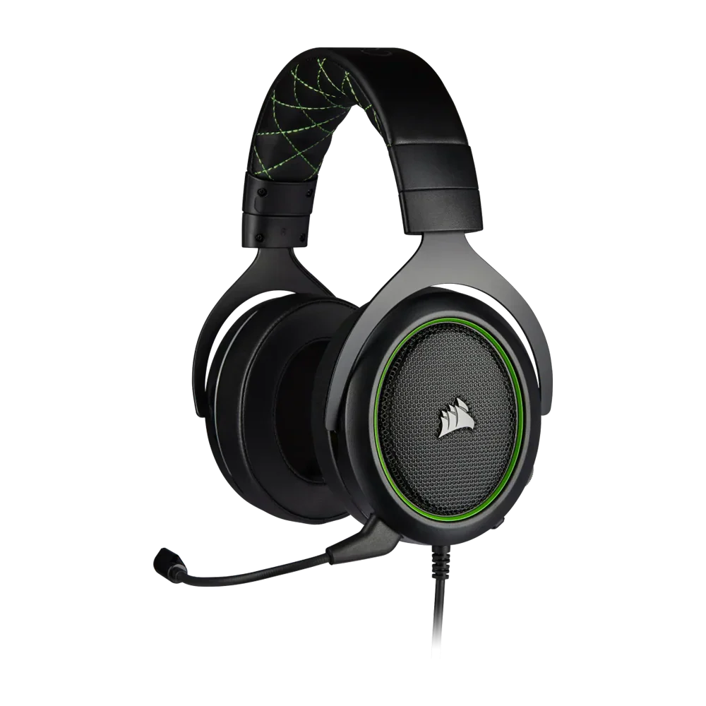 CORSAIR HS50 PRO STEREO Wired Gaming Headset - Green (EU)