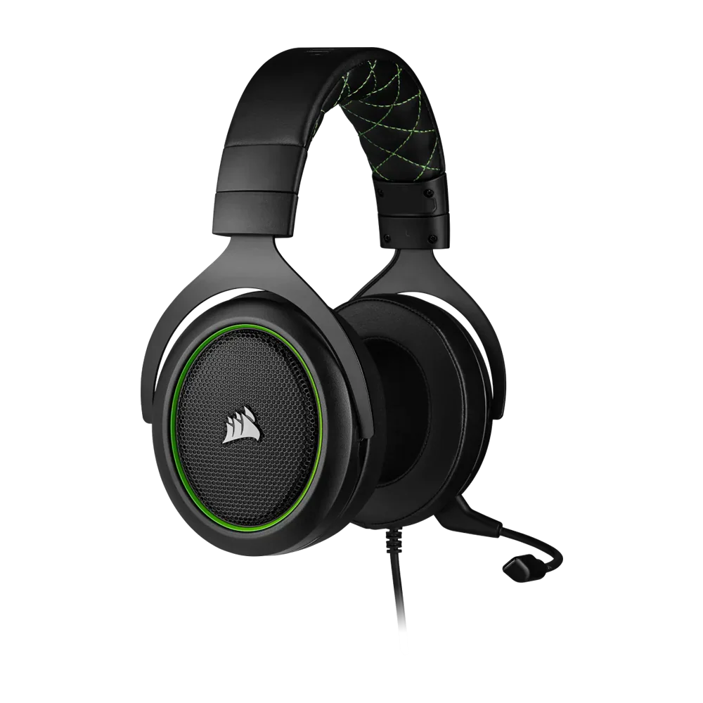 CORSAIR HS50 PRO STEREO Wired Gaming Headset - Green (EU)