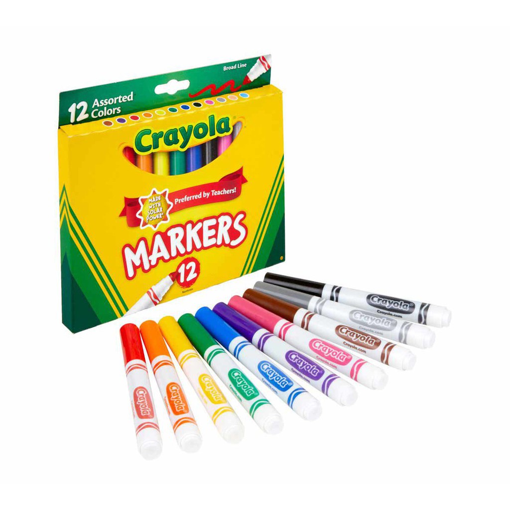 Crayola 12 BOLD COLORED MARKERS