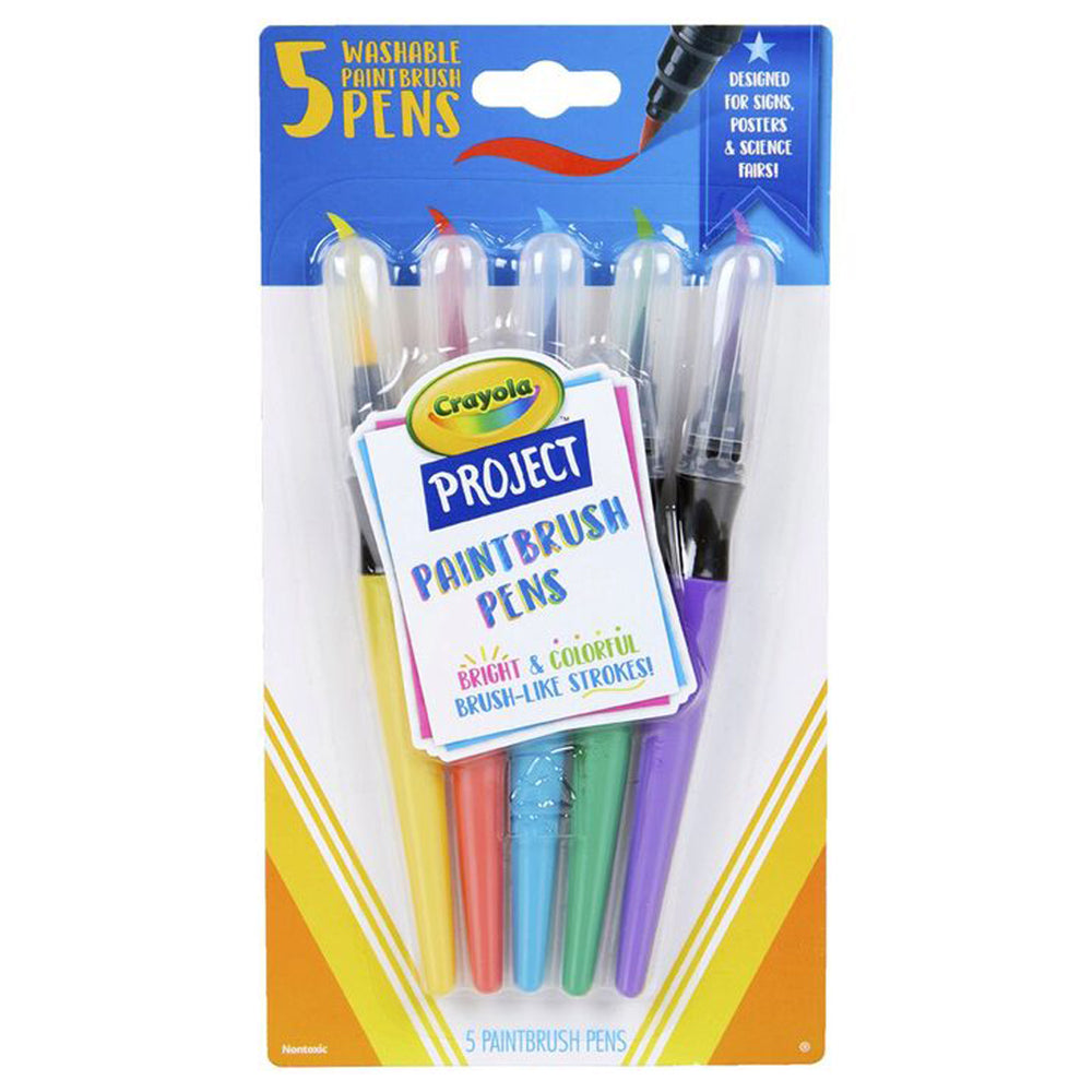 Crayola PROJECT 5 CT PAINT BRUSH PENS