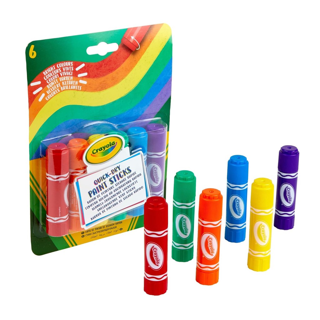 Crayola PROJECT 6 CT QUICK DRY PAINT STICKS