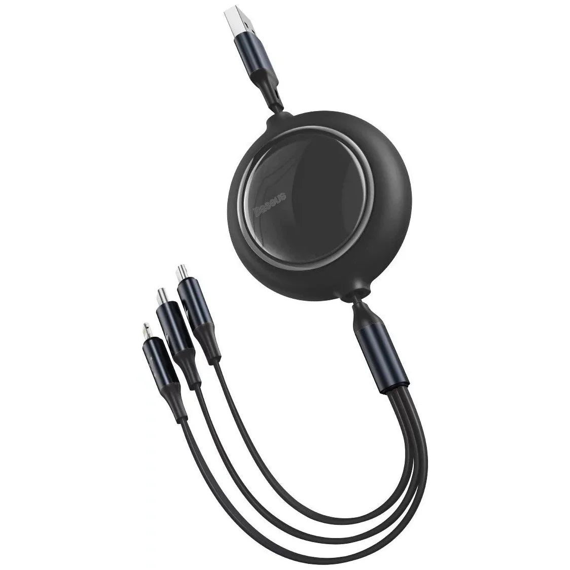 Cable Baseus Bright Mirror 3-in-1 cable USB For M+L+T 3.5A 1.2m Black