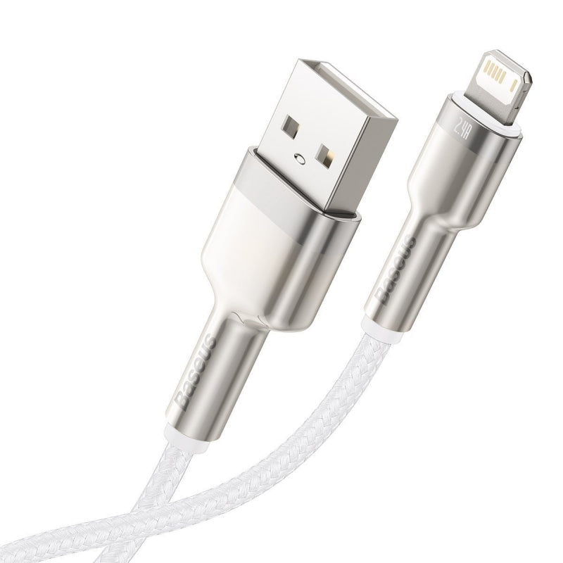 Cable Baseus USB cable for Lightning Cafule, 2.4A, 2m (white)