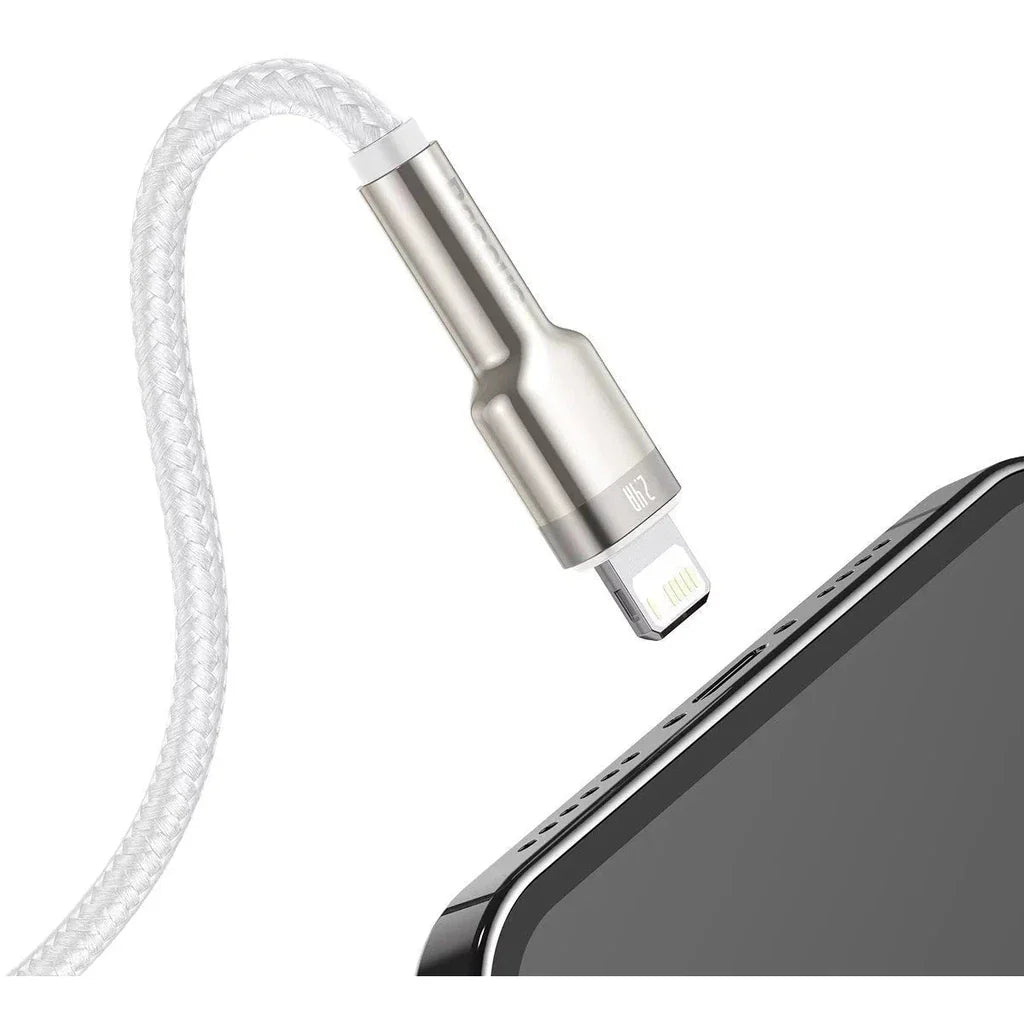 Cable Baseus USB cable for Lightning Cafule, 2.4A, 2m (white)