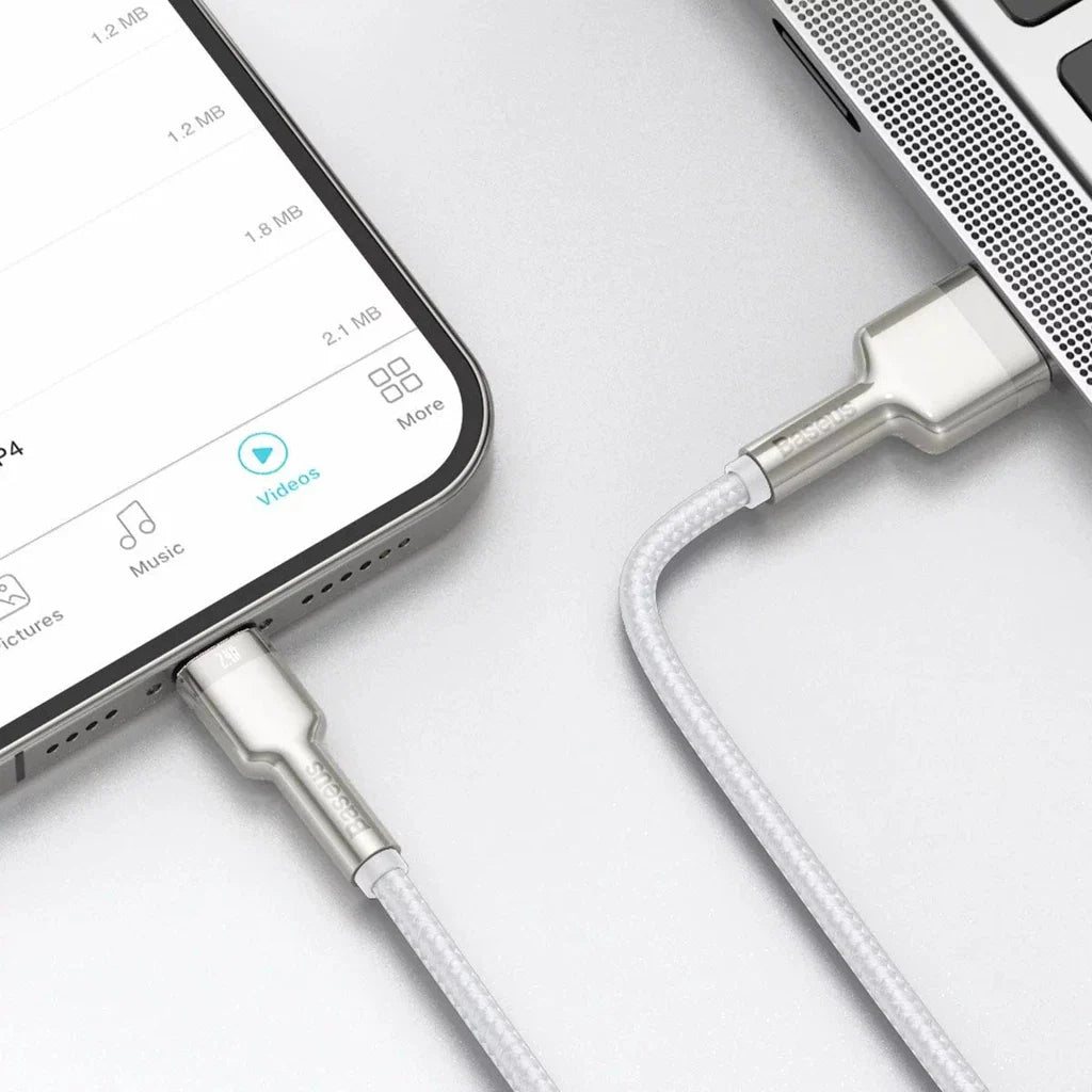 Cable Baseus USB cable for Lightning Cafule, 2.4A, 2m (white)