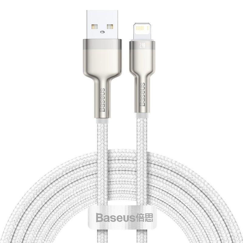 Cable Baseus USB cable for Lightning Cafule, 2.4A, 2m (white)