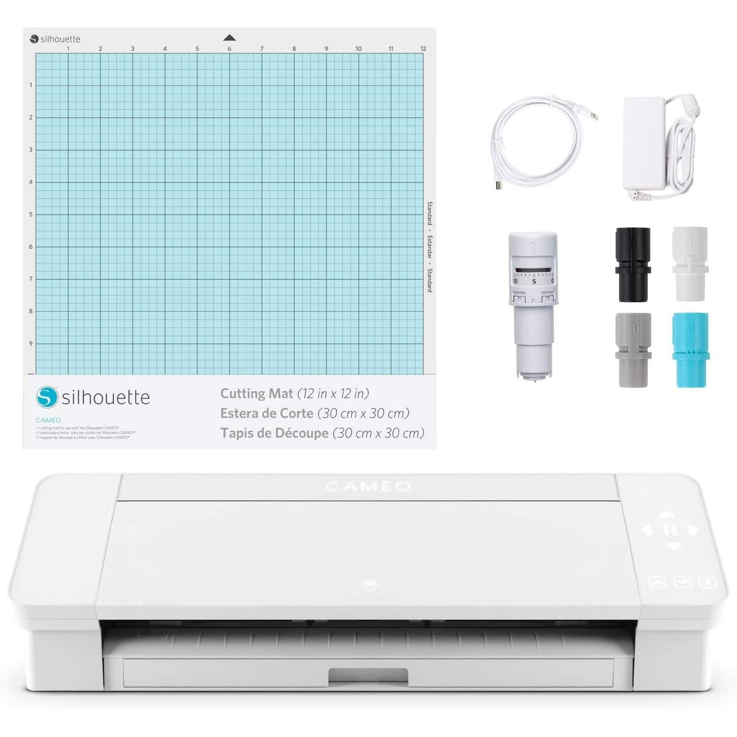 Cameo 4 Silhouette Cutting Machine White Powerful Precision Cutting