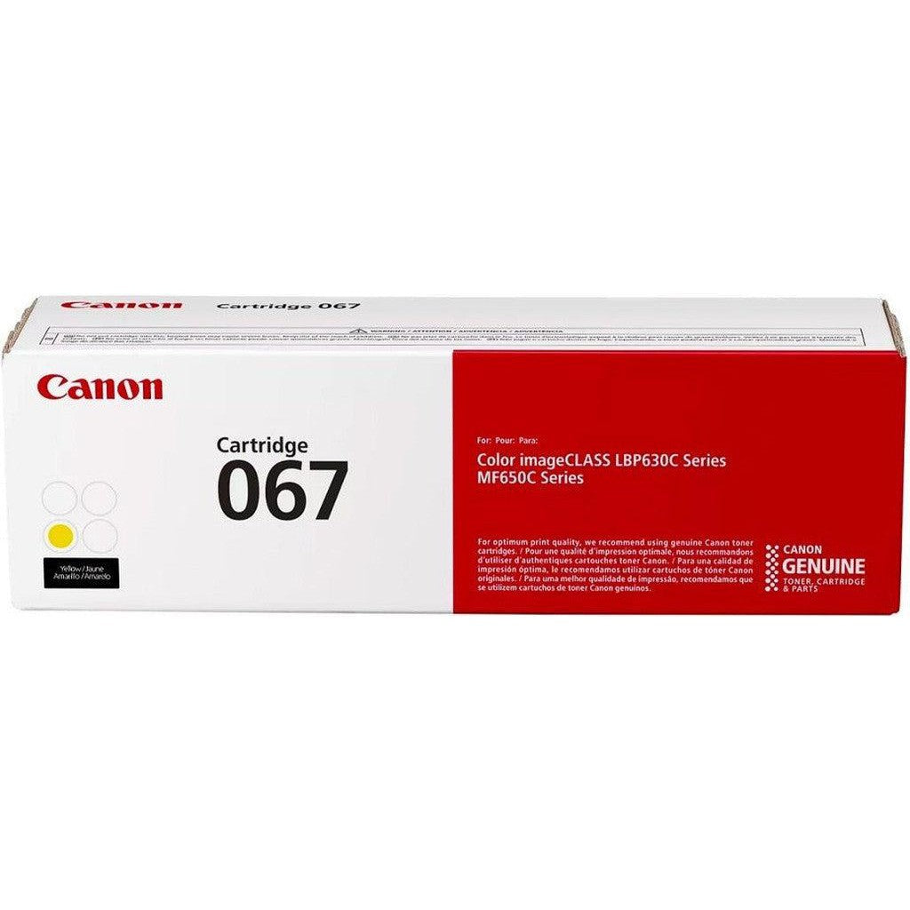Canon 067 Yellow Toner Cartridge – 1250 Pages/ Yellow Color/ Toner Cartridge