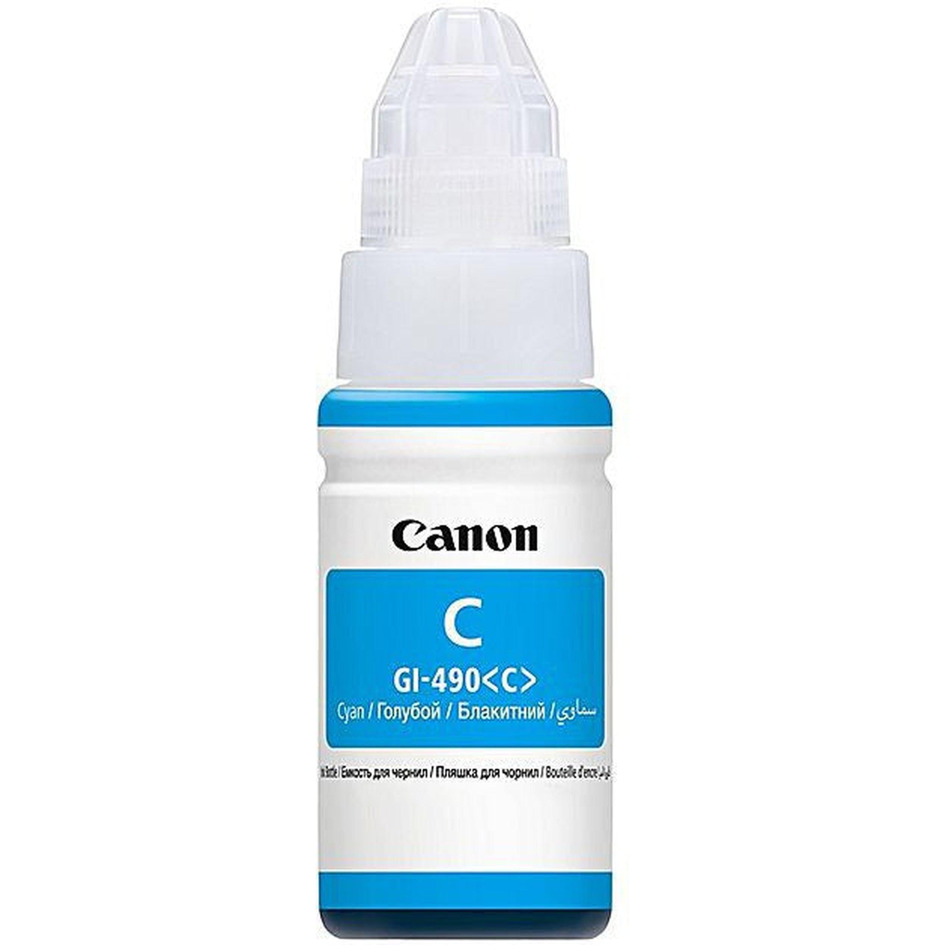 Canon Gi 490 Cyan Ink Bottle