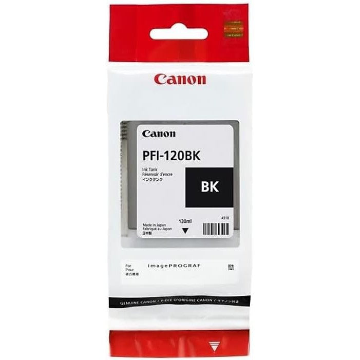 Canon PFI 120BK Ink Cartridge – 300 Pages/ Black Color / 130ml / Ink Cartridge