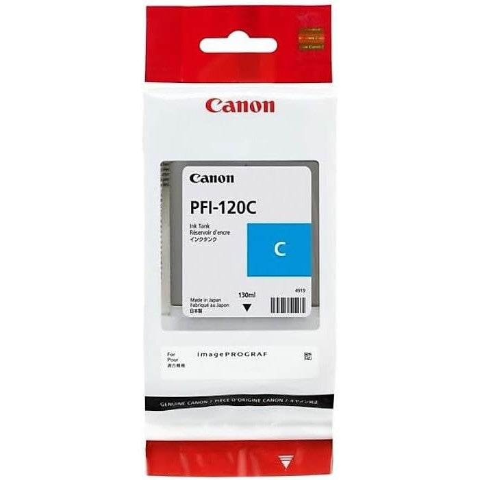 Canon PFI 120C Ink Cartridge – 300 Pages/ Cyan Color / 130ml / Ink Cartridge