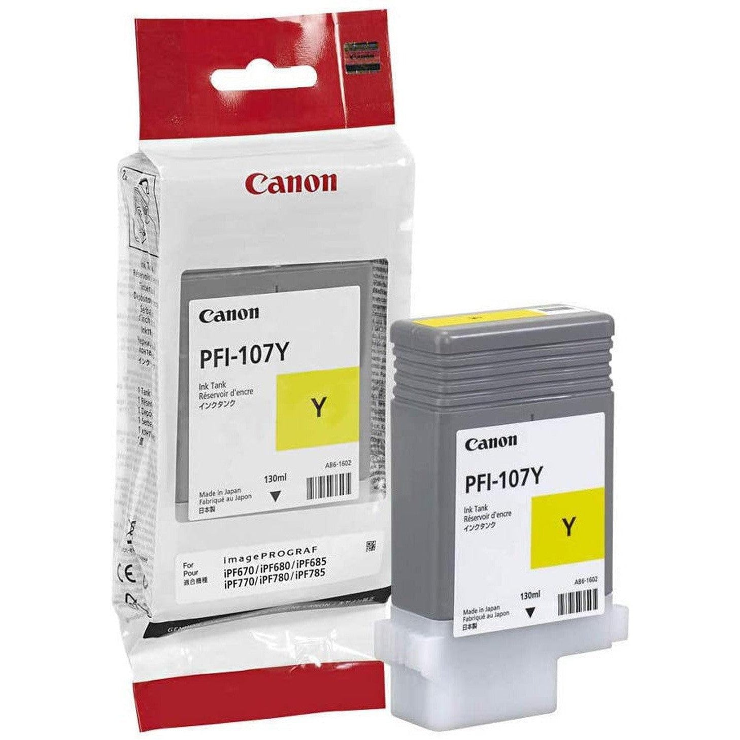 Canon Pfi 107Y Yellow 130Ml Ink