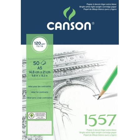 Canson Pad Can1557 50S A5 Croq 120G