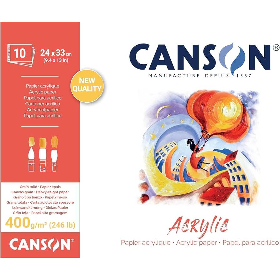 Canson Pad Canacrylic 10S 24X33 400G