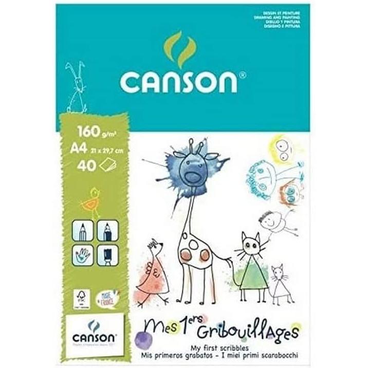 Canson Pad Candessin 40F A4 Gribouillages 160G