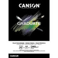 Canson Pad Cangrad Black 20S A4 240G