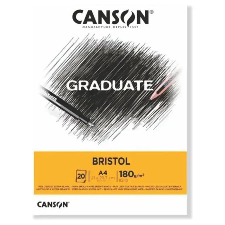 Canson Pad Cangrad Bristol 20S A4 180G