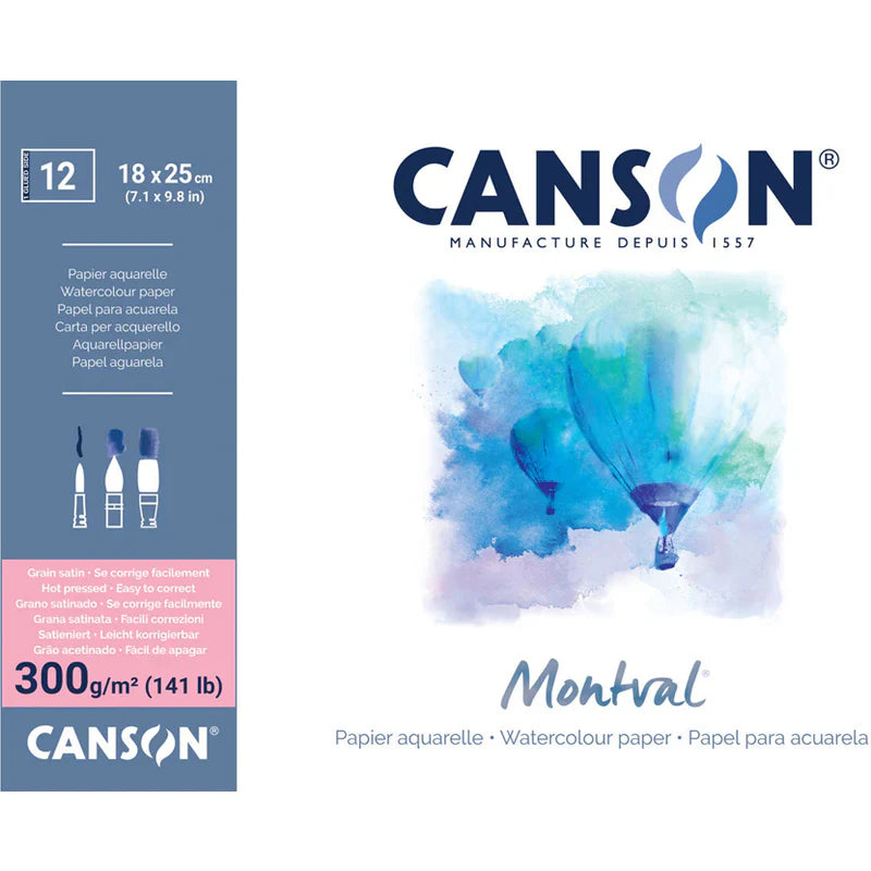 Canson Pad Canmontv Gs 12S 18X25 300G