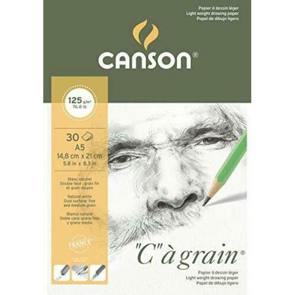 Canson Sp 30Sh Càgrain A5+ 125G White