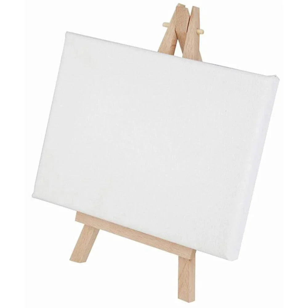 Canvas With Stand 20 X 20 Cm Combo Set Including Brush and Palette