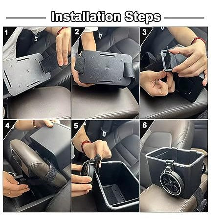 Car Arm Rest And Tissue Box BY-1139 Black