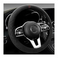 Car Suede Steering Cover Black